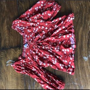 floral off the shoulder top